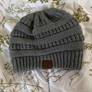 Gray Knit Beanie